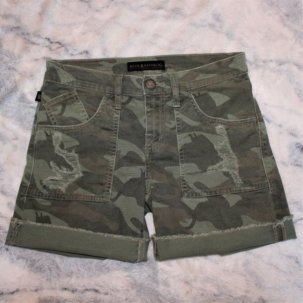 Rock & Republic Camo Shorts